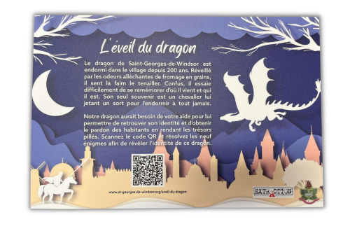 Jeu d'évasion L'Éveil du dragon - Saint-Georges-de-Windsor
